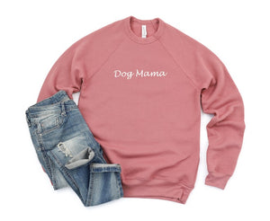 Handwritten "Dog Mama" Crew Sweatshirt