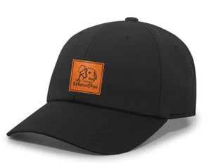 Wine & Dogs Leather Patch Cap