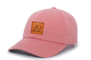 Wine & Dogs Leather Patch Cap