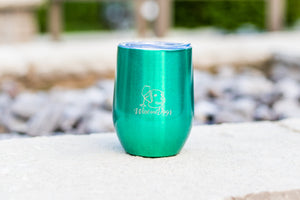 Wine & Dogs Laser Etched Stemless Wine Tumbler