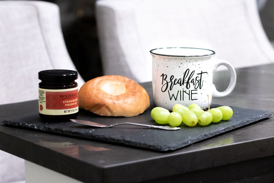 Breakfast Wine Camper Mug