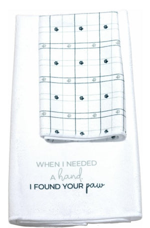 When I needed a hand, I found your paw - Hand & Fingertip Towel Gift Set