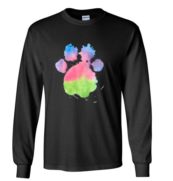 Watercolor Paw Print Tee