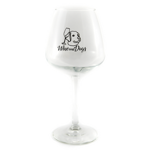 Wine and Dogs Trademark Wine Glass