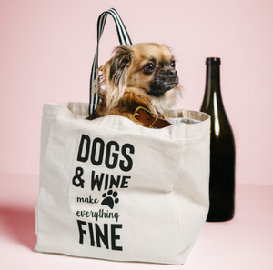 Dogs & Wine Tote