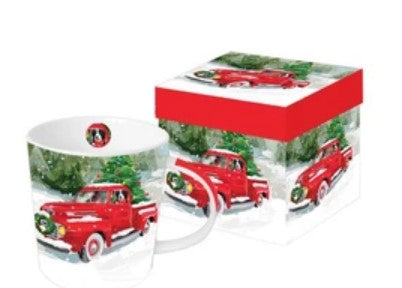 Limited Edition~ Noah's Red Pick Up Truck Mug in a Gift Box